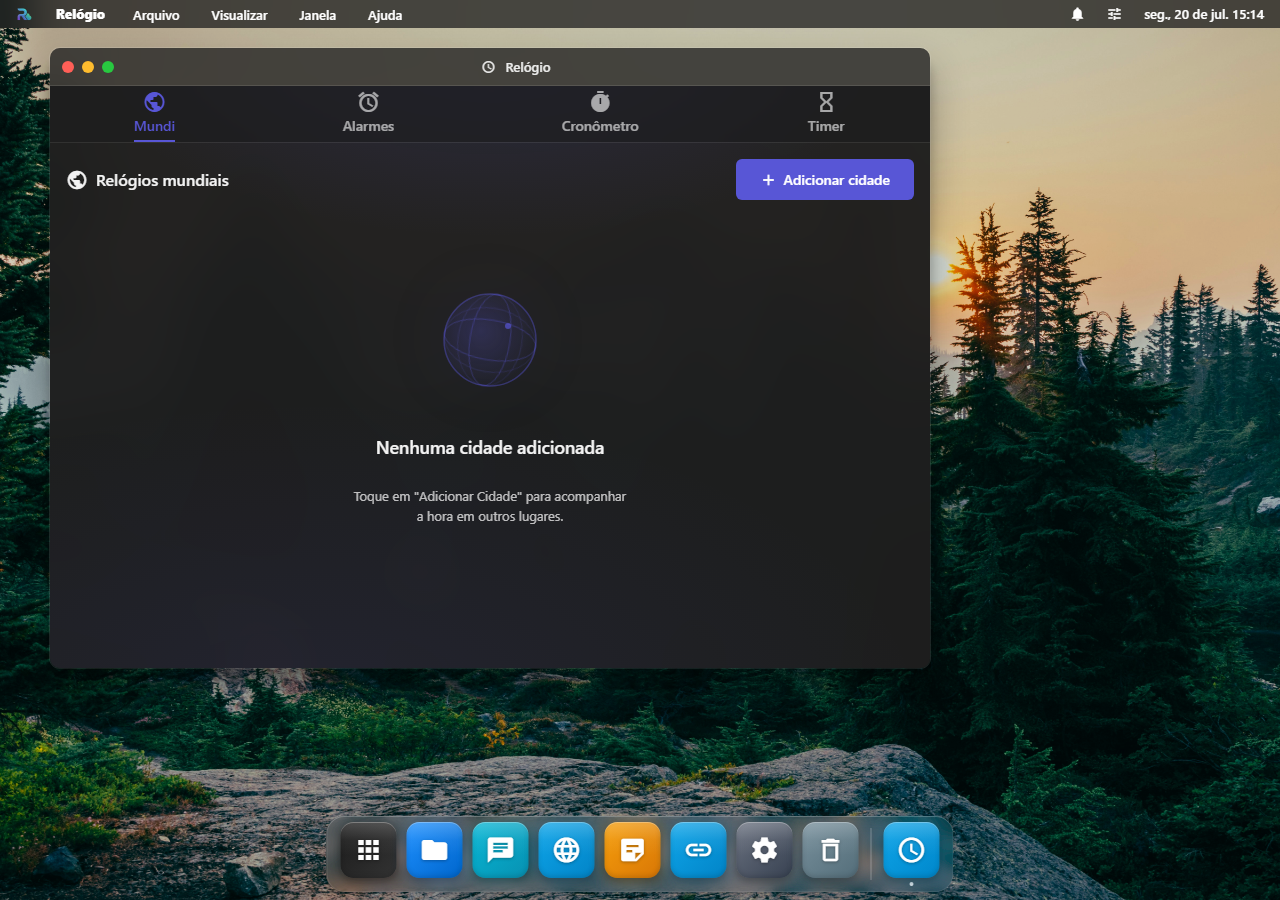 App Relógio — 4 abas no estilo iOS Clock